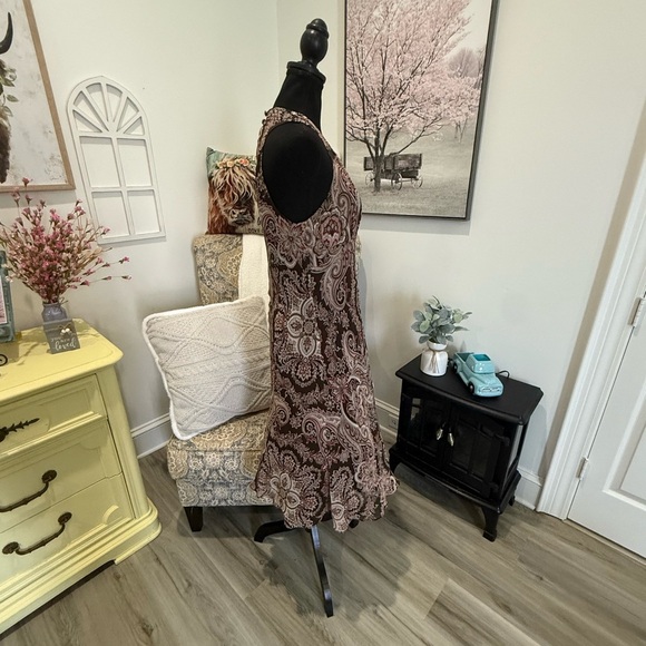 Ann Taylor Brown Tan Halter Midi Sundress - Picture 5 of 8